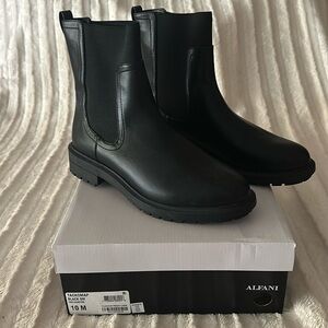 Black Chelsea boots